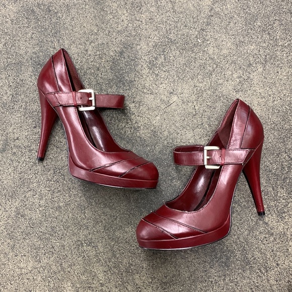 Enzo Angiolini platform Heels wine red - Picture 1 of 7